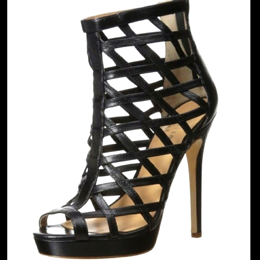 Nicole Miller Amelia caged heels Size 8.5